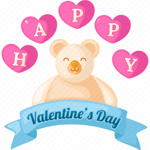 Valentine, valentines, romantic, teddy bear icon - Download on Iconfinder