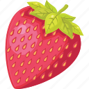 valentine, sticker, strawberry, fruit, healthy, romance