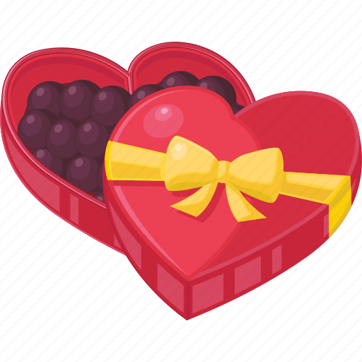 Valentine, sticker, chocolate, box, love, heart, romantic icon - Download on Iconfinder