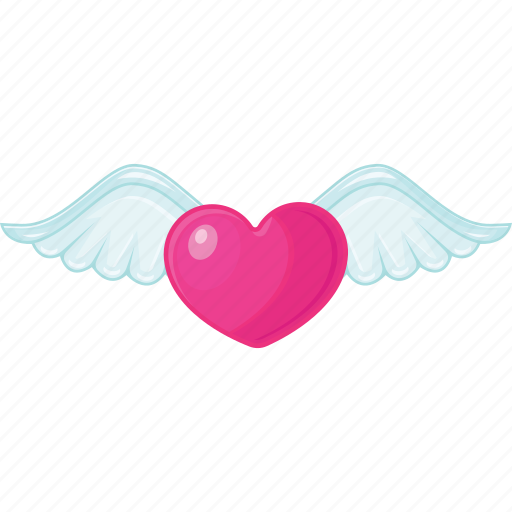 Valentine, sticker, love, heart, angel, romantic, wings icon - Download on Iconfinder
