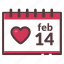 calendar, date, february, february 14, valentine&#x27;s day 