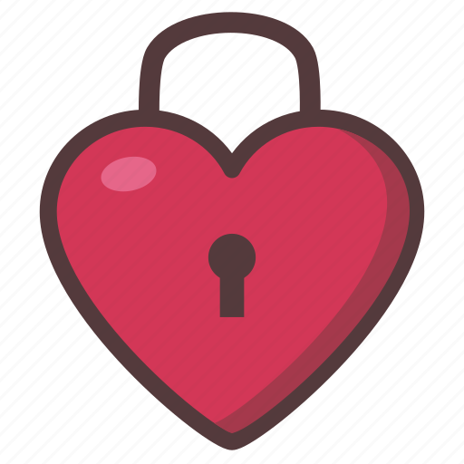 Heart, lock, love, valentine icon - Download on Iconfinder