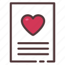 letter, love, love note, message, note, valentine