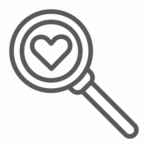 Amour, find, lens, love, magnifying, search icon - Download on Iconfinder