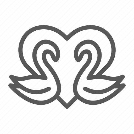 Bird, day, heart, love, romance, swans, valentines icon - Download on Iconfinder