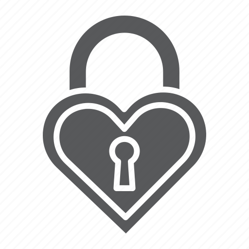 Heart, keyhole, lock, love, padlock, secure, shape icon - Download on Iconfinder