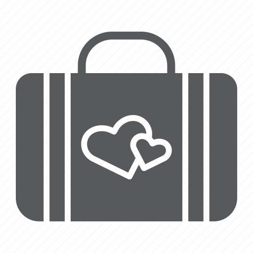 Baggage, briefcase, heart, honeymoon, love, luggage, valentine icon - Download on Iconfinder