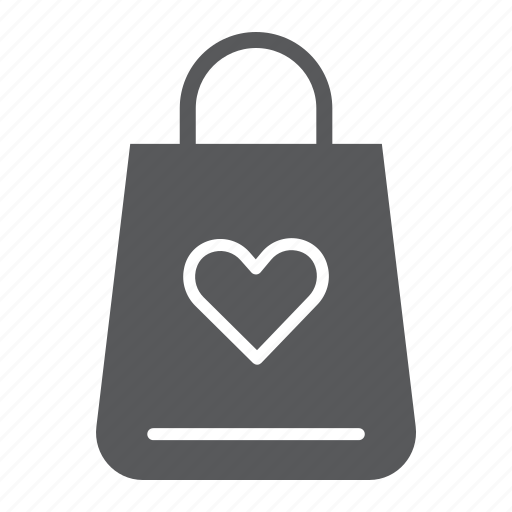 Bag, gift, heart, love, package, paper, shopping icon - Download on Iconfinder