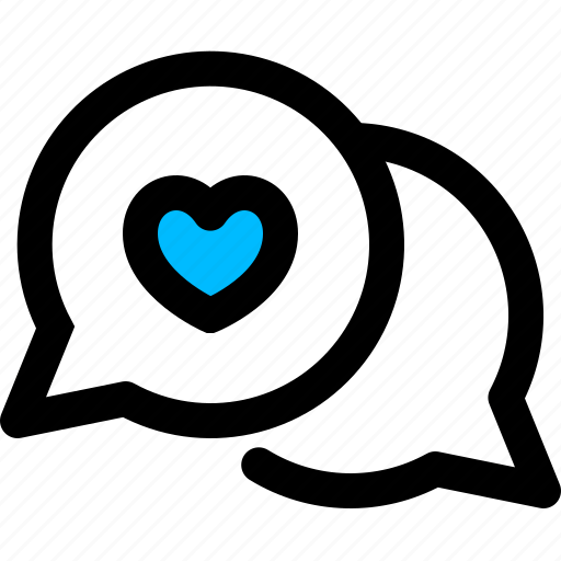 Bubble, chat, heart, love icon - Download on Iconfinder