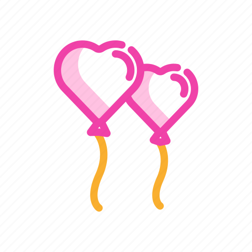 Ballon love, couple, gift, romantic, sweet, valentine icon - Download on Iconfinder