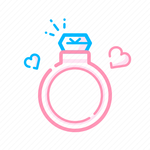 Diamond, heart, love, marry, ring, valentine, wedding ring icon - Download on Iconfinder