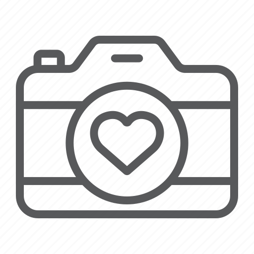 Camera, heart, love, photo, photography, valentine, wedding icon - Download on Iconfinder