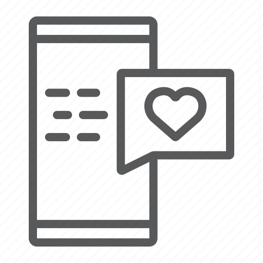 Chat, heart, love, message, romance, smartphone, valentine icon - Download on Iconfinder