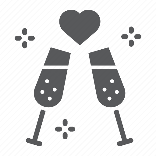 Alcohol, celebrating, champagne, glasses, goblets, sparkling, toast icon - Download on Iconfinder