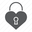 heart, keyhole, lock, love, padlock, secure, shape