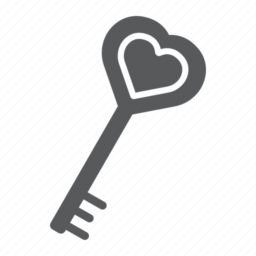 Heart, key, lock, love, security, shape, valentine icon - Download on Iconfinder