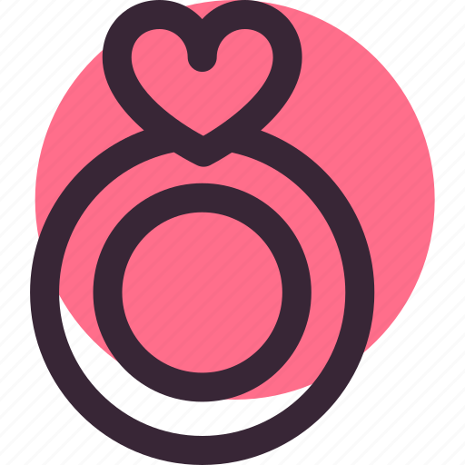Heart, love, relationship, ring, shape, wedding icon - Download on Iconfinder