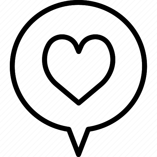 Communication, heart, love, message, social, speech, valentine icon - Download on Iconfinder
