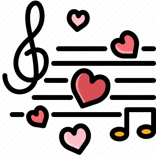 Audio, heart, love, music, song, sound, valentine icon - Download on Iconfinder