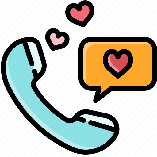 Call, communication, flirt, love, message, phone, talk icon - Download on Iconfinder