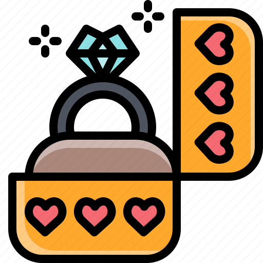 Dating, diamond, love, proposal, ring, valentine, wedding icon - Download on Iconfinder