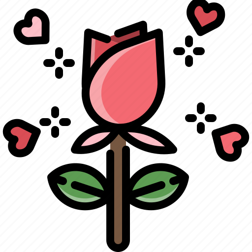 Flower, gift, love, present, romantic, rose, valentine icon - Download on Iconfinder