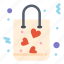 bag, gift, love, shopping 
