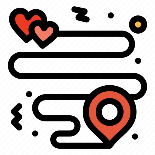 Heart, location, pin icon - Download on Iconfinder