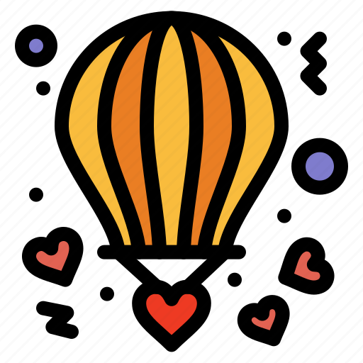 Air, balloon, hot, love, valentine icon - Download on Iconfinder