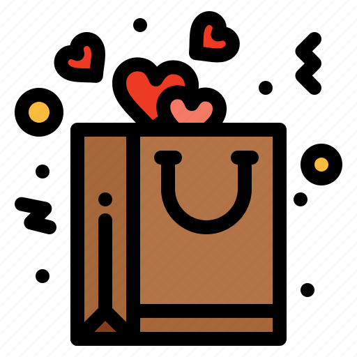 Bag, heart, love, romance icon - Download on Iconfinder
