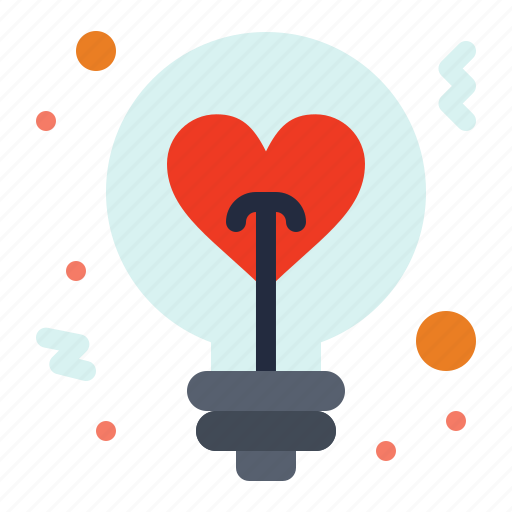 Bulb, heart, idea, light, love icon - Download on Iconfinder