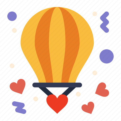 Air, balloon, hot, love, valentine icon - Download on Iconfinder