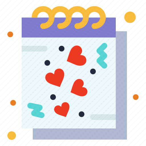 Date, heart, love, notes, romantic icon - Download on Iconfinder