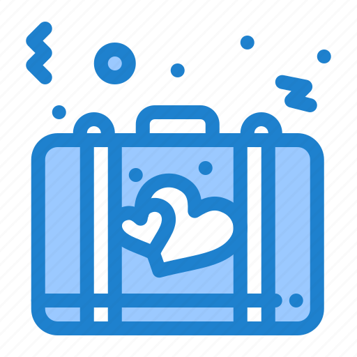 Bag, briefcase, love, romance, suitcase icon - Download on Iconfinder