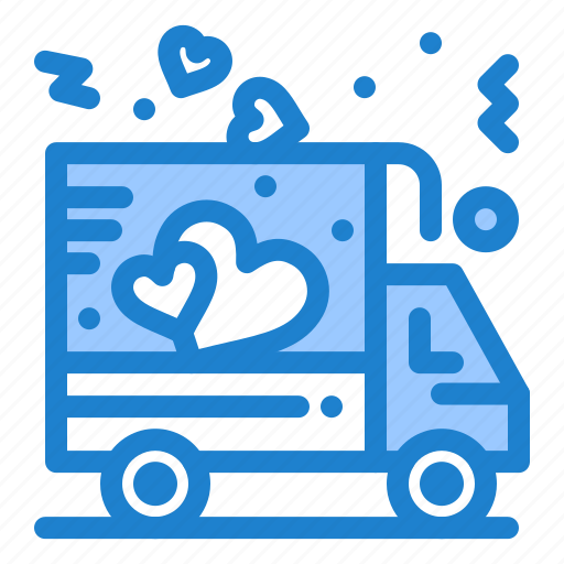 Delivery, love, shipping, truck icon - Download on Iconfinder