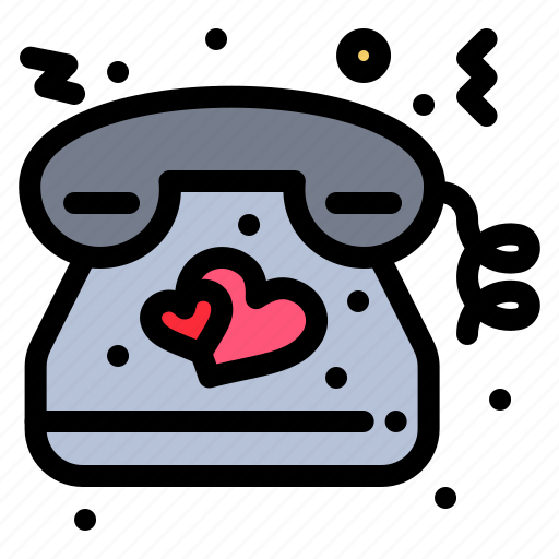 Heart, love, telephone, wedding icon - Download on Iconfinder