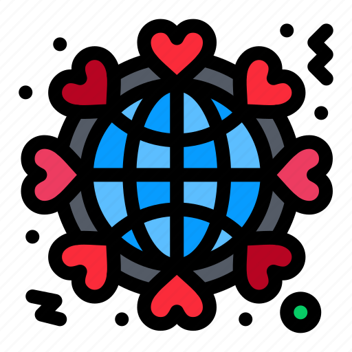 Globe, heart, like, love, world icon - Download on Iconfinder