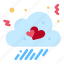 cloud, fall, heart, love 