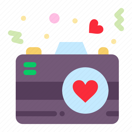 Camera, heart, love, romance icon - Download on Iconfinder
