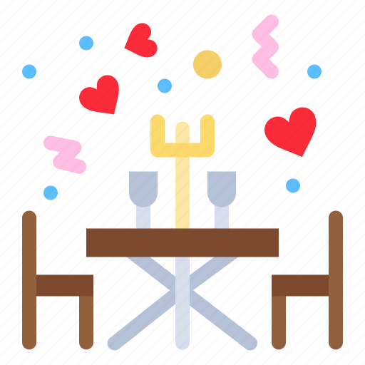 Dinner, restaurant, romantic, table icon - Download on Iconfinder