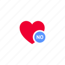 valentines day, heart shape, no, not, love, refusal, couple