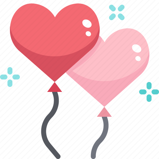 Balloon, birthday, celebration, decoration, heart, party, valentine icon - Download on Iconfinder