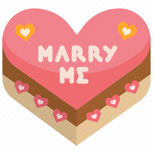 Cake, heart, love, marry, proposal, valentine, wedding icon - Download on Iconfinder