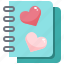 book, diary, heart, love, note, paper, valentine 