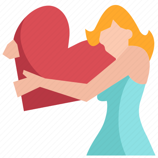 Avatar, heart, hug, love, romance, valentine, woman icon - Download on Iconfinder