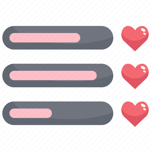 Battery, dating, energy, hert, loading, relationship, valentine icon - Download on Iconfinder