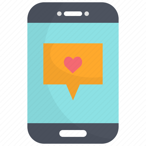 Chat, communication, heart, message, mobile, smartphone, valentine icon - Download on Iconfinder