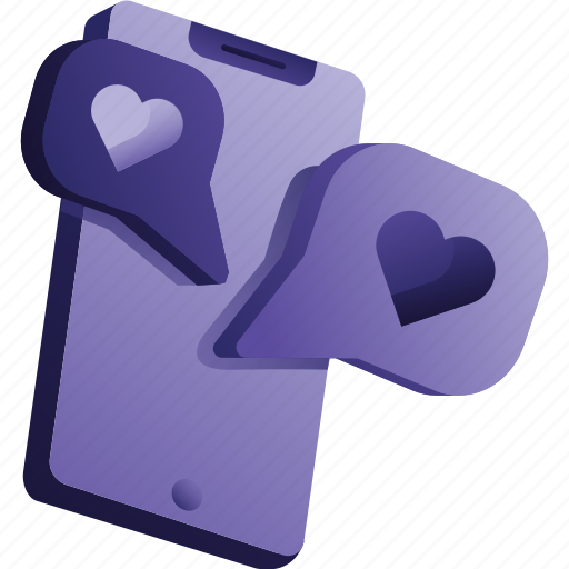 Phone, valentine, smartphone, communication, conversation, chat icon - Download on Iconfinder