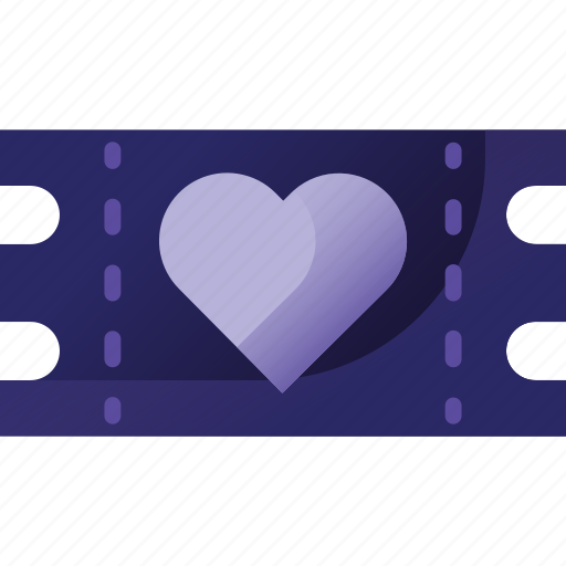 Valentine, ticket, love, romance, romantic, couple, movie icon - Download on Iconfinder