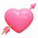 heart, arrow, romance, valentine 